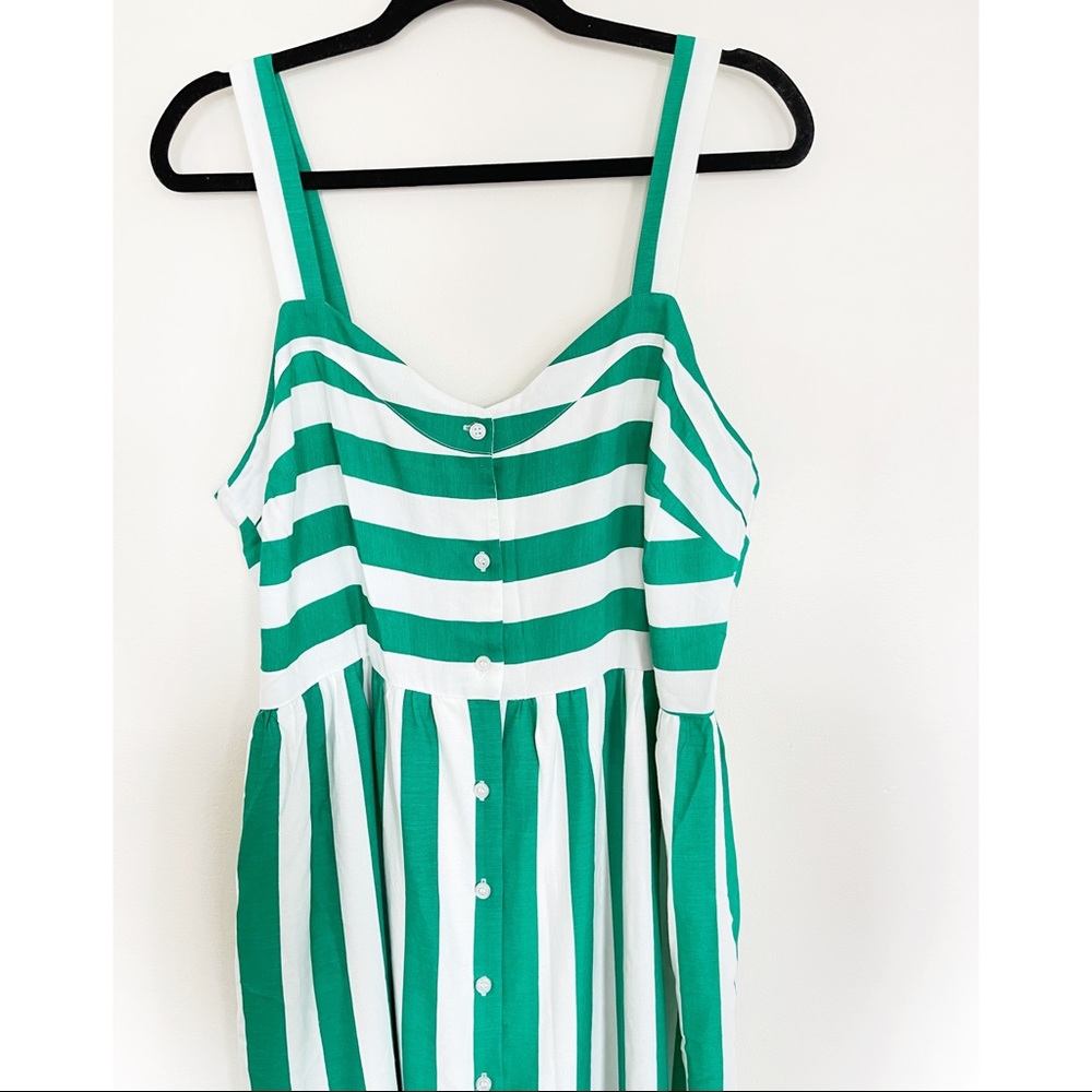 ASOS Design Linen Button Through Midi Dress - Picture 8 of 9